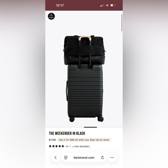 BEIS Weekender Bag - Picture 2 of 8